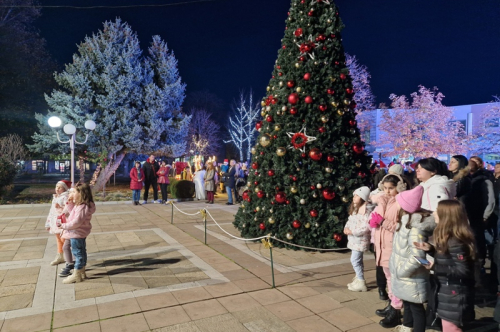  Светлините на Коледната елха в града грейнаха